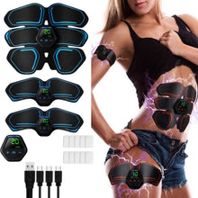 Load image into Gallery viewer, EMS Portable Abdomen Device Electric Abdominal Muscle Stickers with LCD Screen Display