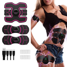 Load image into Gallery viewer, EMS Portable Abdomen Device Electric Abdominal Muscle Stickers with LCD Screen Display