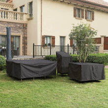 Load image into Gallery viewer, Outdoor Oxford Cloth Furniture Cover Garden Dustproof Waterproof And UV-Proof Table And Chair Protective Cover, 242x162x100cm, 308x138x89cm, 213x132x74cm, 180x120x74cm, 126x126x74cm, 123x61x72cm, 115x115x74cm, 315x160x74cm, 230x165x80cm, 210x140x80cm  ...