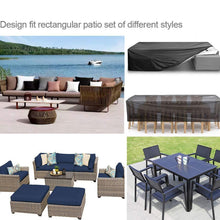 Load image into Gallery viewer, Outdoor Oxford Cloth Furniture Cover Garden Dustproof Waterproof And UV-Proof Table And Chair Protective Cover, 242x162x100cm, 308x138x89cm, 213x132x74cm, 180x120x74cm, 126x126x74cm, 123x61x72cm, 115x115x74cm, 315x160x74cm, 230x165x80cm, 210x140x80cm  ...