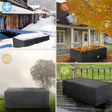 Load image into Gallery viewer, Outdoor Oxford Cloth Furniture Cover Garden Dustproof Waterproof And UV-Proof Table And Chair Protective Cover, 242x162x100cm, 308x138x89cm, 213x132x74cm, 180x120x74cm, 126x126x74cm, 123x61x72cm, 115x115x74cm, 315x160x74cm, 230x165x80cm, 210x140x80cm  ...