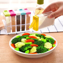 Load image into Gallery viewer, 6 PCS/Set Transparent Spice Seasoning Box Storage Bottle, Seasoning Box Storage Bottle（6 PCS）