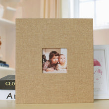 Load image into Gallery viewer, 10 Inch 20 Pages/40P Cloth Photo Album Self-Adhesive DIY Laminated Photo Album, Red, Green, Ginger Yellow, Gray