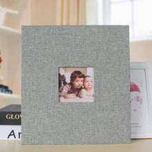 Load image into Gallery viewer, 10 Inch 20 Pages/40P Cloth Photo Album Self-Adhesive DIY Laminated Photo Album, Red, Green, Ginger Yellow, Gray
