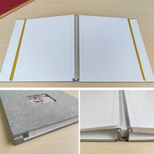 Load image into Gallery viewer, 10 Inch 20 Pages/40P Cloth Photo Album Self-Adhesive DIY Laminated Photo Album, Red, Green, Ginger Yellow, Gray