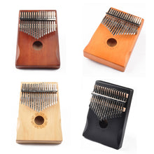 Load image into Gallery viewer, 17-Tone Thumb Piano Kalimba Beginners Introduction Finger Piano, Brown, Brown Kit, Yellow, Yellow Kit, Wooden, Wooden Kit, Black, Black Kit