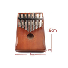 Load image into Gallery viewer, 17-Tone Thumb Piano Kalimba Beginners Introduction Finger Piano, Brown, Brown Kit, Yellow, Yellow Kit, Wooden, Wooden Kit, Black, Black Kit