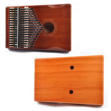 Load image into Gallery viewer, 17-Tone Thumb Piano Kalimba Beginners Introduction Finger Piano, Brown, Brown Kit, Yellow, Yellow Kit, Wooden, Wooden Kit, Black, Black Kit