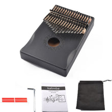 Load image into Gallery viewer, 17-Tone Thumb Piano Kalimba Beginners Introduction Finger Piano, Brown, Brown Kit, Yellow, Yellow Kit, Wooden, Wooden Kit, Black, Black Kit