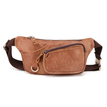 Load image into Gallery viewer, 6467 Men Multifunctional Leather Waist Bag Outdoor Sports Diagonal Chest Bag, 6467