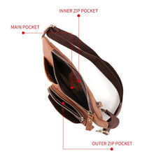 Load image into Gallery viewer, 6467 Men Multifunctional Leather Waist Bag Outdoor Sports Diagonal Chest Bag, 6467
