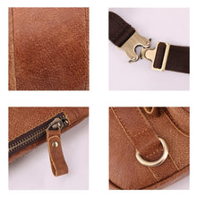 Load image into Gallery viewer, 6467 Men Multifunctional Leather Waist Bag Outdoor Sports Diagonal Chest Bag, 6467