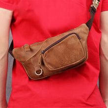 Load image into Gallery viewer, 6467 Men Multifunctional Leather Waist Bag Outdoor Sports Diagonal Chest Bag, 6467