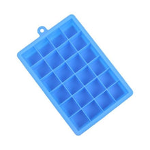 Load image into Gallery viewer, 24 Grids Silicone Ice Cube Tray Molds Square Shape Ice Cube Maker Fruit Popsicle Ice Cream Mold, 24-Grid(Dark blue), 24-Grid(Grass green), 24-Grid(Rose red)