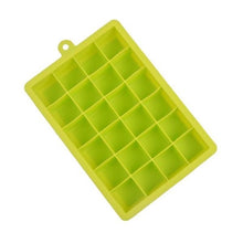 Load image into Gallery viewer, 24 Grids Silicone Ice Cube Tray Molds Square Shape Ice Cube Maker Fruit Popsicle Ice Cream Mold, 24-Grid(Dark blue), 24-Grid(Grass green), 24-Grid(Rose red), 24-Grid(Sky blue), 24-Grid(Light purple)