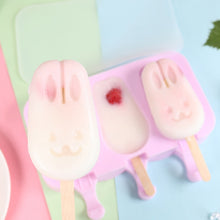 Load image into Gallery viewer, Cute Cartoon Silicone Ice Cream Popsicle Mold with Lid &amp; Stick, Love, Snowman, Feet, Wavy