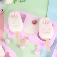 Load image into Gallery viewer, Cute Cartoon Silicone Ice Cream Popsicle Mold with Lid &amp; Stick, Love, Snowman, Feet, Wavy
