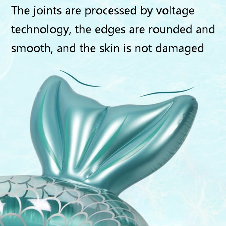 Adult Thickened Backrest Swimming Ring Mermaid Swim Ring