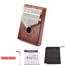 Load image into Gallery viewer, 17-Tone Beginner Finger Piano Deer Head Kalimba Thumb Piano