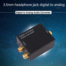 Load image into Gallery viewer, KYHD48 Digital Coaxial Optical Fiber Signal To 3.5mm Analog Audio Output Converter, US Plug, Spdif to 2RCA+3.5mm