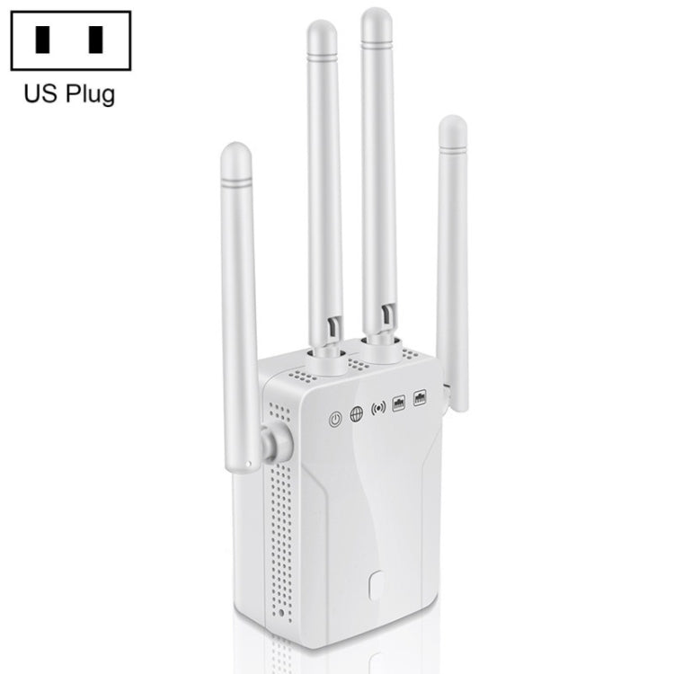 M-95B 300M Repeater WiFi Booster Wireless Signal Expansion Amplifier, Black - US Plug, Black - EU Plug, Black - UK Plug, White - US Plug, White - EU Plug, White - UK Plug