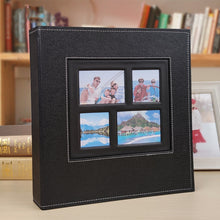 Load image into Gallery viewer, 6 Inch 600 Sheets Leather Cover Photo Album Family Photo Album Storage Book, Black, Dark Brown, Light Brown