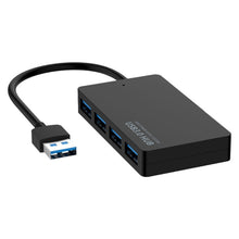 Load image into Gallery viewer, KYTC47 4 Ports USB Adapter Cable High Speed ??USB Docking Station Multi-Interface HUB Converter, Black USB 3.0, Black Type-C