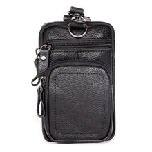 Load image into Gallery viewer, 6386 Men Retro Cowhide Multifunctional Sports Belt Waist Bag, Black, Coffee, Brown