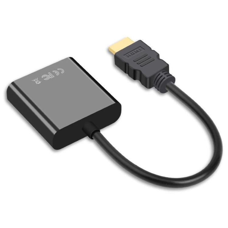 2 PCS Jasoz 1080P HDMI To VGA Converter Oxygen-Free Copper Core, Black, White, With Audio Power Supply (Black), With Audio Power Supply (White), With Audio (Black)