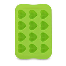 Load image into Gallery viewer, Silicone Chocolate Mold Tray Creative Geometry Shaped Ice Cube Cake decoration Mold, Round, Square, Heart, Star