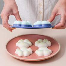 Load image into Gallery viewer, Household Cat Paw Shape Creative Silicone Ice Box Ice Cube Mold Ice Hockey DIY Food Supplement Box with Lid, Cat Paw Shape(Lilac Purple), Cat Paw Shape(Shrimp Red), Cat Paw Shape(Vegetation Green), Cat Paw Shape(Blue Green), Cat Paw Shape(Pink Purple)