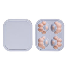 Load image into Gallery viewer, Household Cat Paw Shape Creative Silicone Ice Box Ice Cube Mold Ice Hockey DIY Food Supplement Box with Lid, Cat Paw Shape(Lilac Purple), Cat Paw Shape(Shrimp Red), Cat Paw Shape(Vegetation Green), Cat Paw Shape(Blue Green), Cat Paw Shape(Pink Purple)