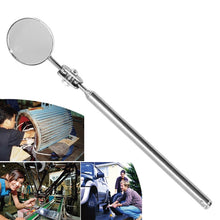 Load image into Gallery viewer, Car Repair Detection Mirror Universal Folding Telescopic Mirror Welding Chassis Inspection Mirror, Silver 50mm, Silver 30mm, Black Handle 50mm, Red Handle 50mm, Purple Handle 50mm, Pink Handle 50mm