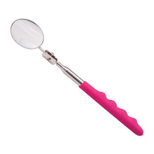Load image into Gallery viewer, Car Repair Detection Mirror Universal Folding Telescopic Mirror Welding Chassis Inspection Mirror, Silver 50mm, Silver 30mm, Black Handle 50mm, Red Handle 50mm, Purple Handle 50mm, Pink Handle 50mm