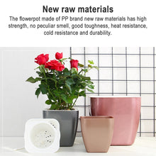 Load image into Gallery viewer, Imitation Metal Colorful Water Storage Plastic Flowerpot, G103 Extra Small, G105 Small Pot, G109 Medium Pot