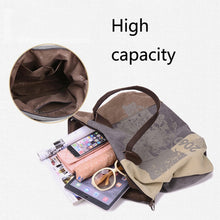 Load image into Gallery viewer, K1219 Large-Capacity Graffiti Canvas Bag Printing Single-Shoulder Messenger Bag, Red Wine, Blue, Light Brown