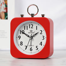 Load image into Gallery viewer, Lazy Silent Small Alarm Clock Office Home Desktop Clock, Red, Green, Blue, Black, Pink, Grey