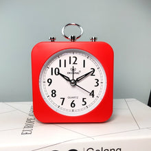 Load image into Gallery viewer, Lazy Silent Small Alarm Clock Office Home Desktop Clock, Red, Green, Blue, Black, Pink, Grey