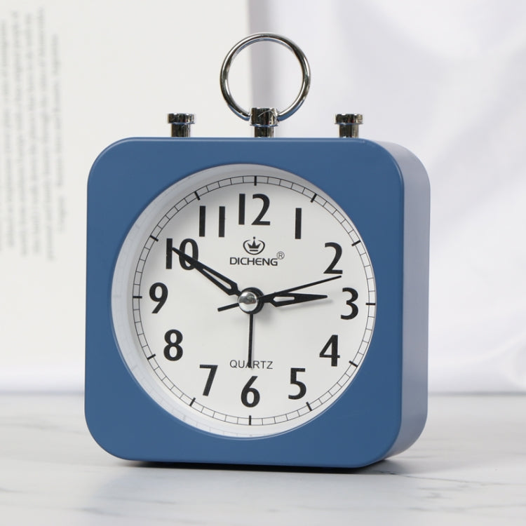 Lazy Silent Small Alarm Clock Office Home Desktop Clock, Red, Green, Blue, Black, Pink, Grey