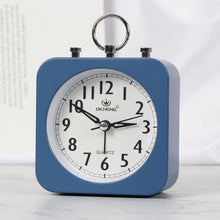 Load image into Gallery viewer, Lazy Silent Small Alarm Clock Office Home Desktop Clock, Red, Green, Blue, Black, Pink, Grey