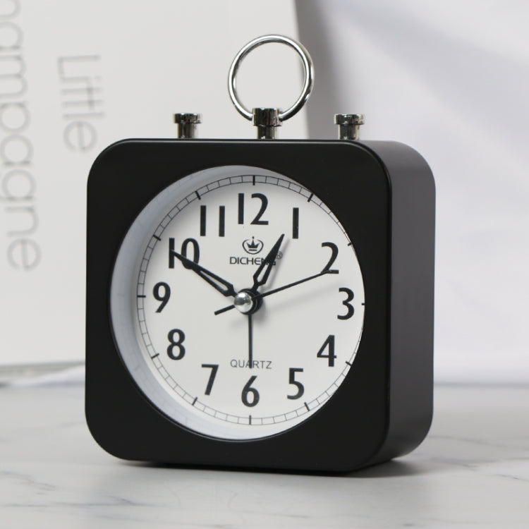 Lazy Silent Small Alarm Clock Office Home Desktop Clock, Red, Green, Blue, Black, Pink, Grey