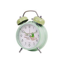 Load image into Gallery viewer, Student Cute Style Bell Alarm Clock Bedside Mute Clock With Light Specification：, Y33 3 Inch (Blue), Y33 3 Inch (Green), Y33 3 Inch (Pink), Y33 3 Inch (Beige), Y34 3 Inch (Blue), Y34 3 Inch (Green), Y34 3 Inch (Pink), Y34 3 Inch (Beige), Y35 4 Inch (Bl...