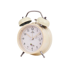 Load image into Gallery viewer, Student Cute Style Bell Alarm Clock Bedside Mute Clock With Light Specification：, Y33 3 Inch (Blue), Y33 3 Inch (Green), Y33 3 Inch (Pink), Y33 3 Inch (Beige), Y34 3 Inch (Blue), Y34 3 Inch (Green), Y34 3 Inch (Pink), Y34 3 Inch (Beige), Y35 4 Inch (Bl...