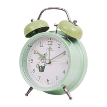 Load image into Gallery viewer, Student Cute Style Bell Alarm Clock Bedside Mute Clock With Light Specification：, Y33 3 Inch (Blue), Y33 3 Inch (Green), Y33 3 Inch (Pink), Y33 3 Inch (Beige), Y34 3 Inch (Blue), Y34 3 Inch (Green), Y34 3 Inch (Pink), Y34 3 Inch (Beige), Y35 4 Inch (Bl...