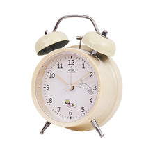 Load image into Gallery viewer, Student Cute Style Bell Alarm Clock Bedside Mute Clock With Light Specification：, Y33 3 Inch (Blue), Y33 3 Inch (Green), Y33 3 Inch (Pink), Y33 3 Inch (Beige), Y34 3 Inch (Blue), Y34 3 Inch (Green), Y34 3 Inch (Pink), Y34 3 Inch (Beige), Y35 4 Inch (Bl...