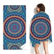 Load image into Gallery viewer, Double-Faced Velvet Quick-Drying Beach Towel Printed Microfiber Beach Swimming Towel, Size: