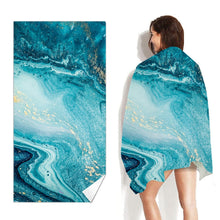 Load image into Gallery viewer, Double-Faced Velvet Quick-Drying Beach Towel Printed Microfiber Beach Swimming Towel, Size: