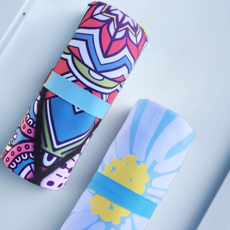 Double-Faced Velvet Quick-Drying Beach Towel Printed Microfiber Beach Swimming Towel, Size: