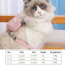 Load image into Gallery viewer, ZiChen Cat Traction Rope Small Pet Traction Embroidery Backpack, S, M, L