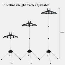 Load image into Gallery viewer, 1.6m 3 in 1 Hanging Ironing Bracket Hanger Telescopic Metal Rod Mount, Metal Rod Mount